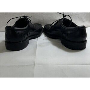 Johnston & Murphy Mens Bartlett Moc Toe Black Leather Oxford Shoes 20-9785 Sz11M